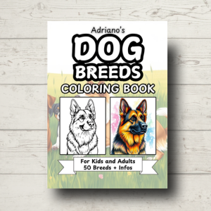 Dog Breeds Coloring Book