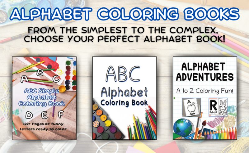 Alphabet Coloring Books for toddlers and pre-schooler