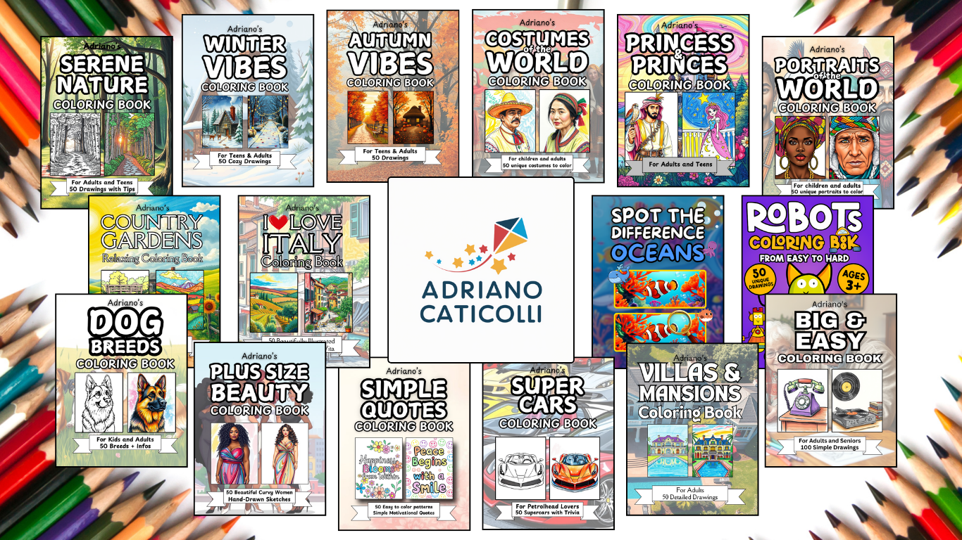 Adriano Caticolli Books Banner