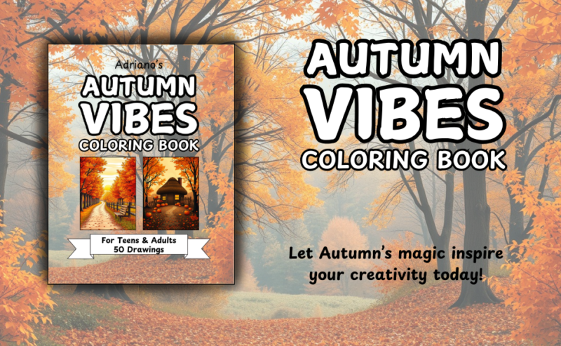 Autumn Vibes Coloring Book