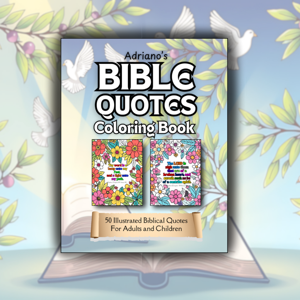 Bible Quotes Coloring Book Cover