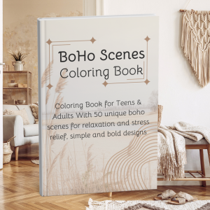 BoHo Scenes Coloring Book