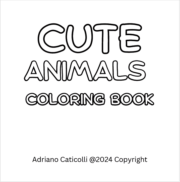 Cute Animals Coloring Book