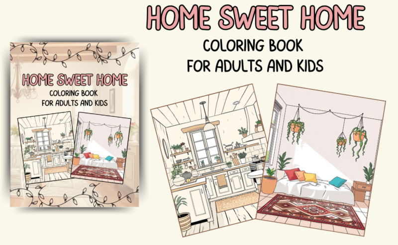 Home Sweet Home Coloring Book