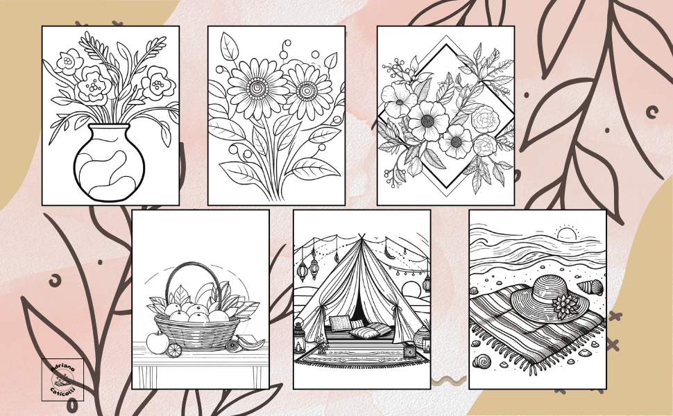 Minimalist Mood Boho Coloring Book