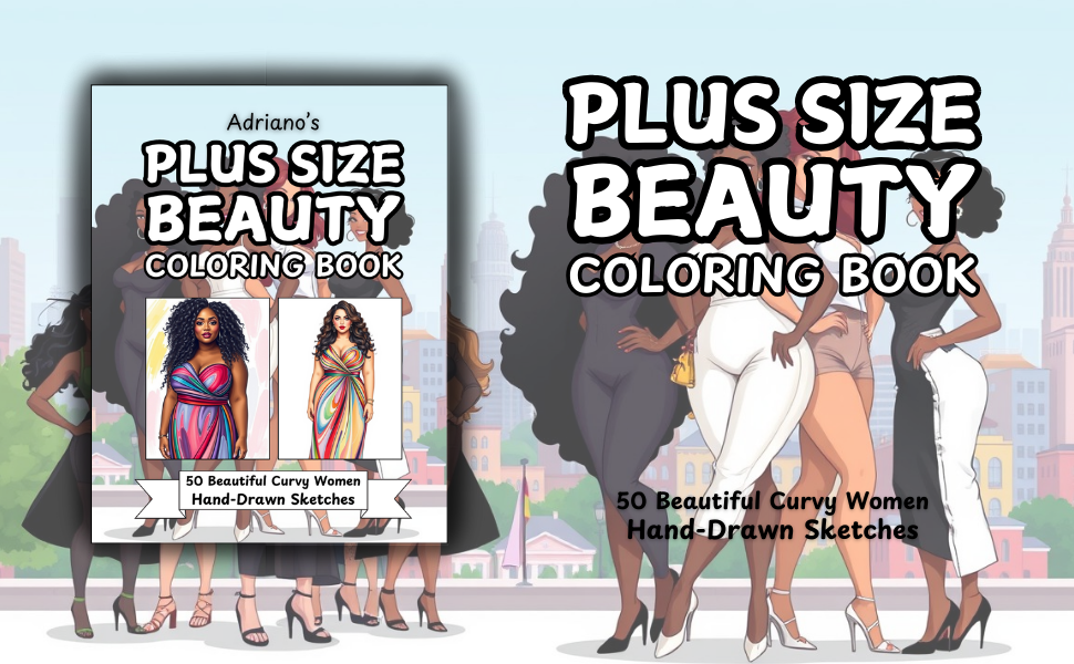 Plus Size Beauty Coloring Book