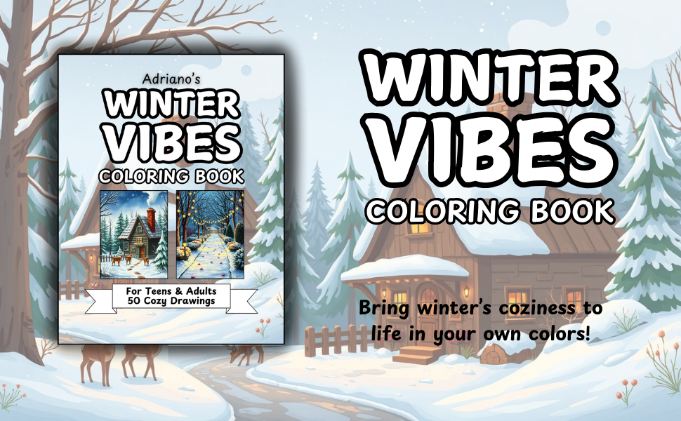 Winter Vibes Coloring Book