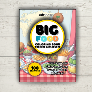 BIG Food Coloring Book