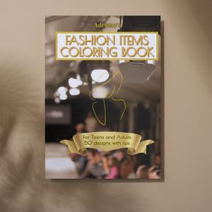 Fashion Items Coloring Book for Teens and Adults