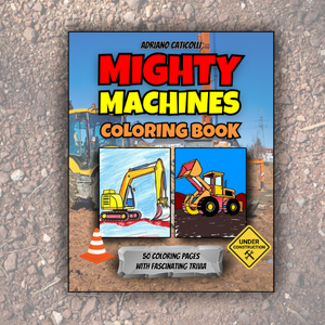 Mighty Machines Coloring Book