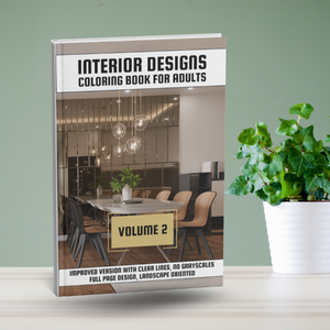 Interior Design Coloring Book Vol.2