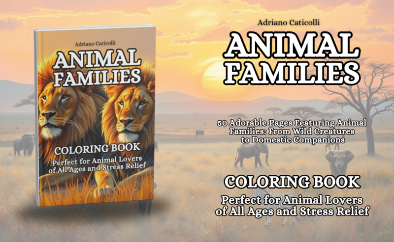 Animal Families Coloring Book