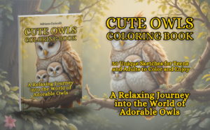 Cute Owls Coloring Book