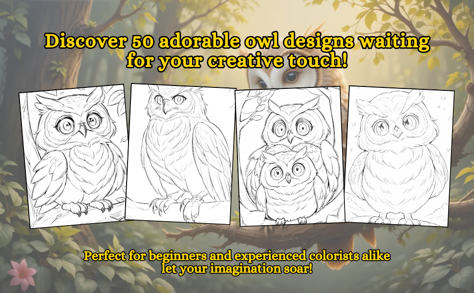 Discover 50 adorable owl designs waiting for your creative touch!