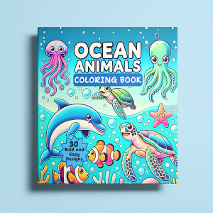 ocean animals coloring book for kids