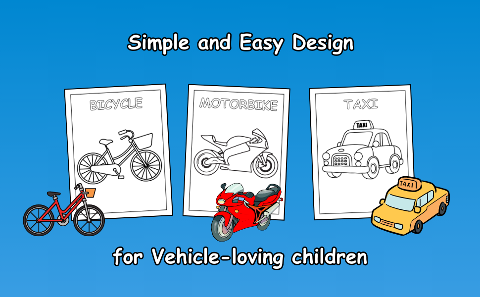 Start your engines for endless fun! This coloring book is packed with 30 exciting vehicle designs.